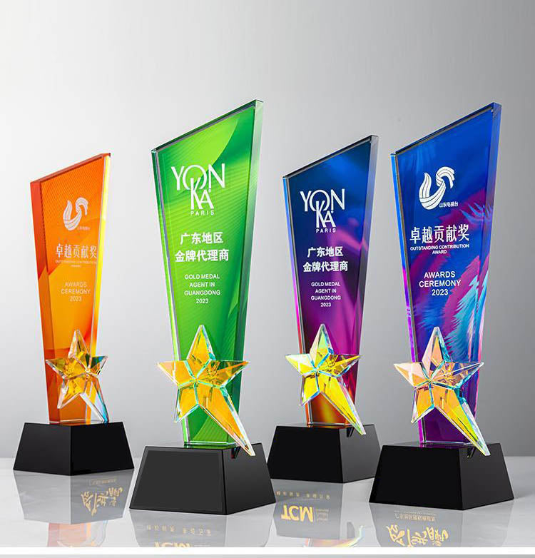 K9 crystal trophies /Transparent and color printing Ⅵ