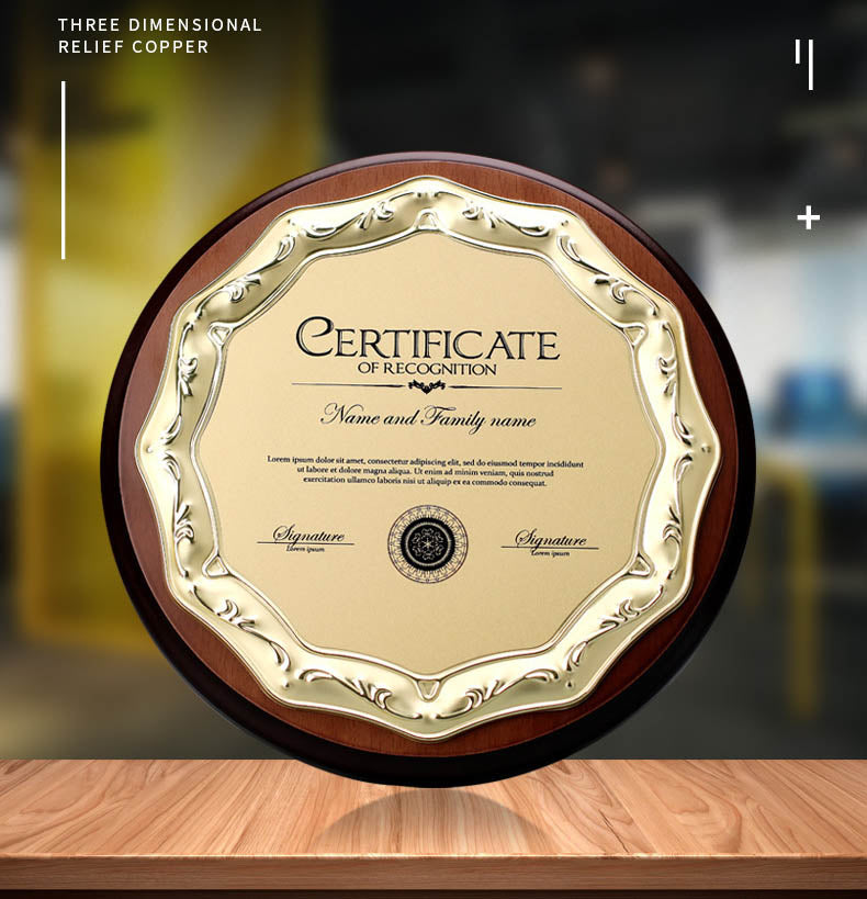 CUSTOM PLAQUES Ⅰ(Award Plaque, License Plaque, Authorization Plaque)