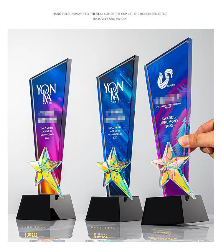 K9 crystal trophies /Transparent and color printing Ⅵ