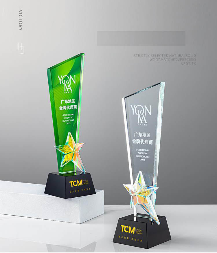 K9 crystal trophies /Transparent and color printing Ⅵ