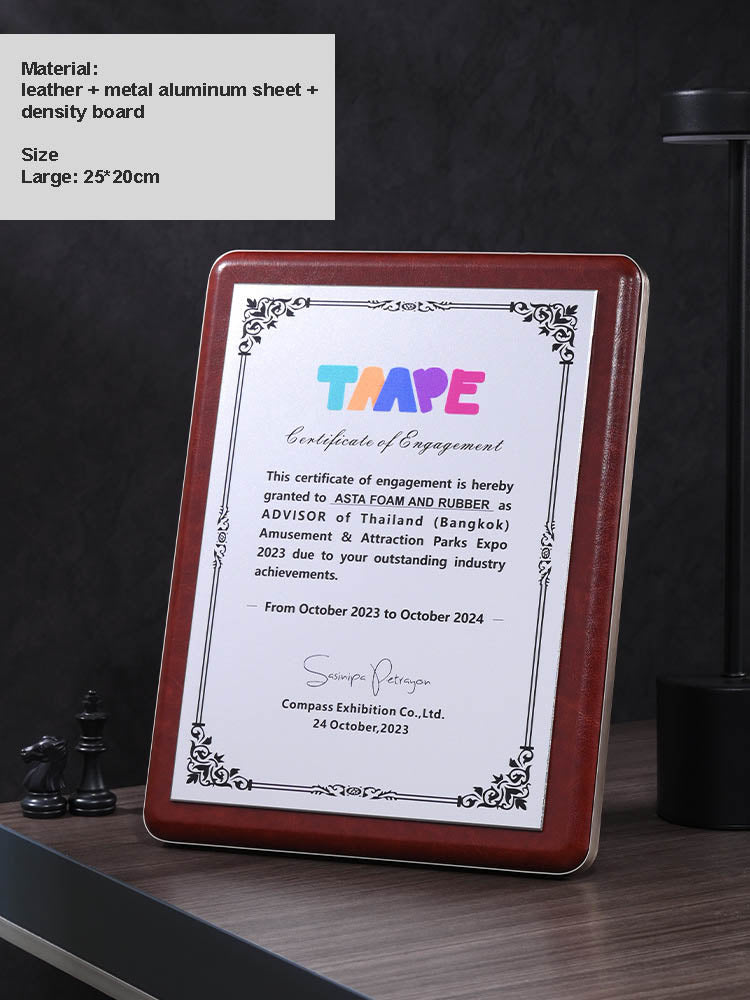 CUSTOM PLAQUES Ⅲ(Award Plaque, License Plaque, Authorization Plaque)