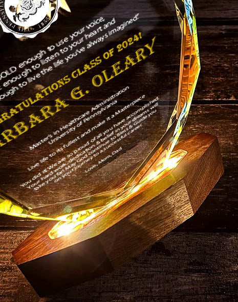 Glow Trophy-round trophy