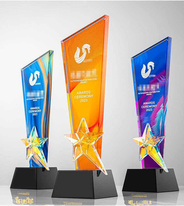 K9 crystal trophies /Transparent and color printing Ⅵ