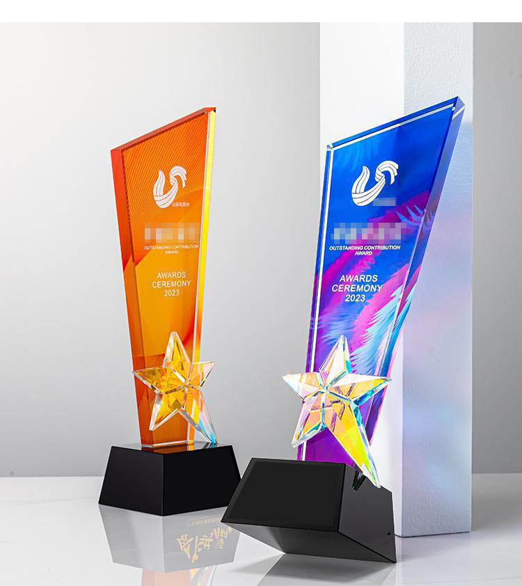 K9 crystal trophies /Transparent and color printing Ⅵ