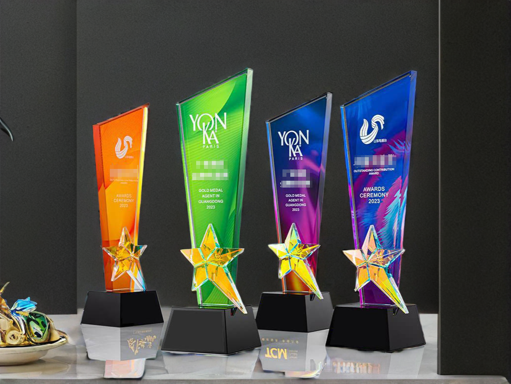 K9 crystal trophies /Transparent and color printing Ⅵ