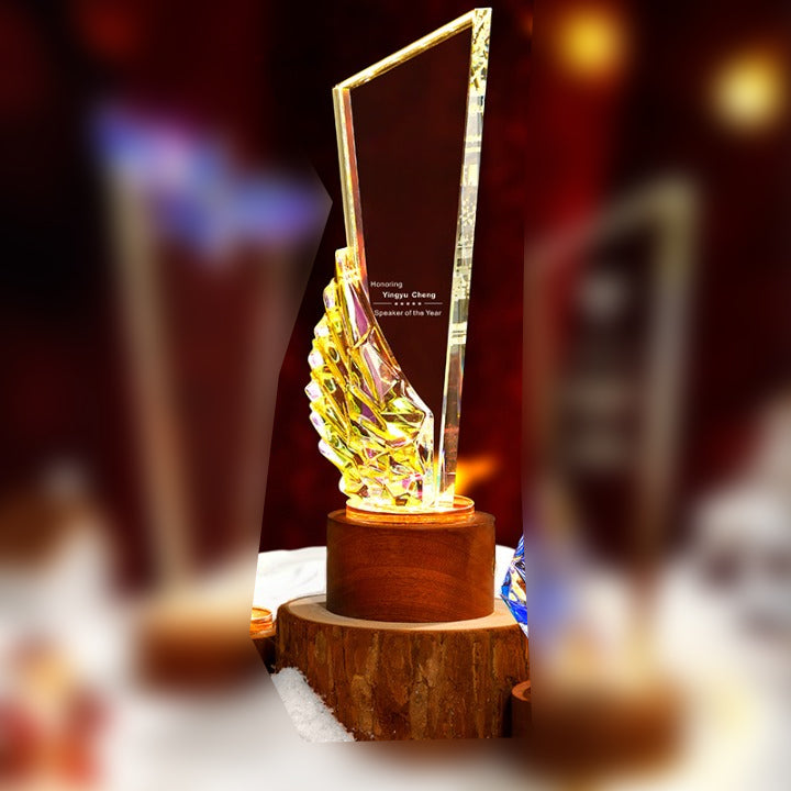 Glow Trophy-irregular quadrilateral