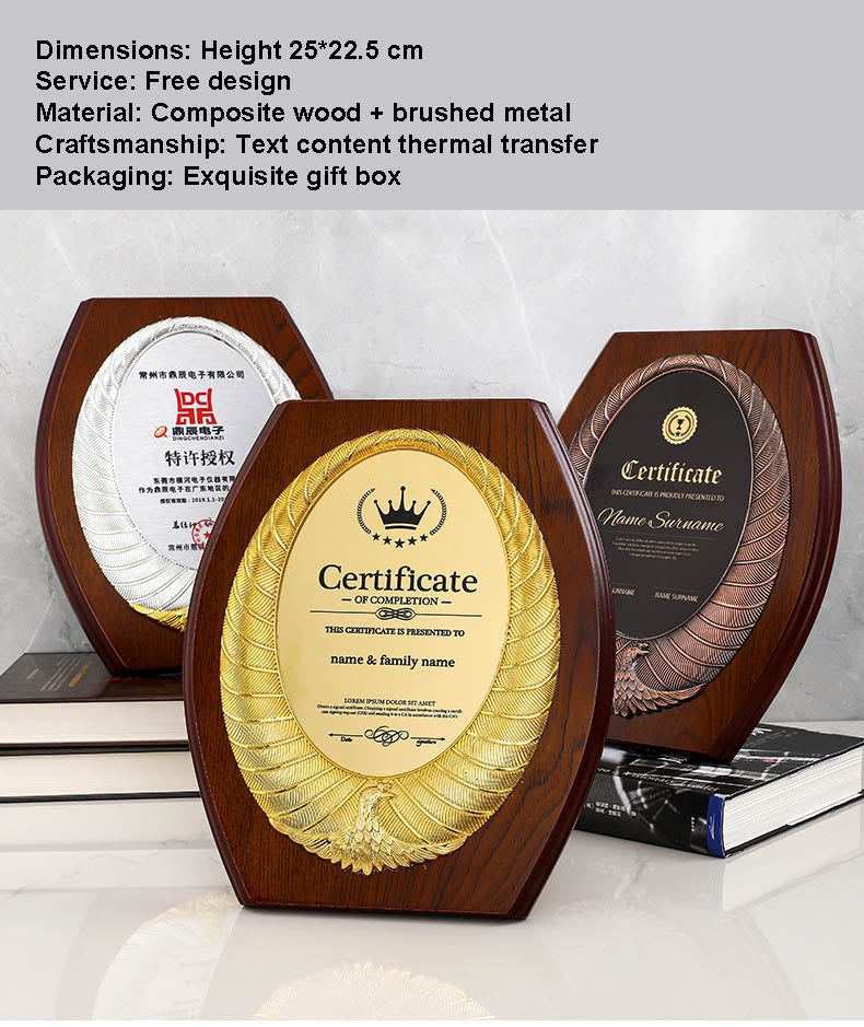 CUSTOM PLAQUES Ⅴ(Award Plaque, License Plaque, Authorization Plaque)