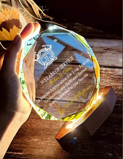 Glow Trophy-Octagon