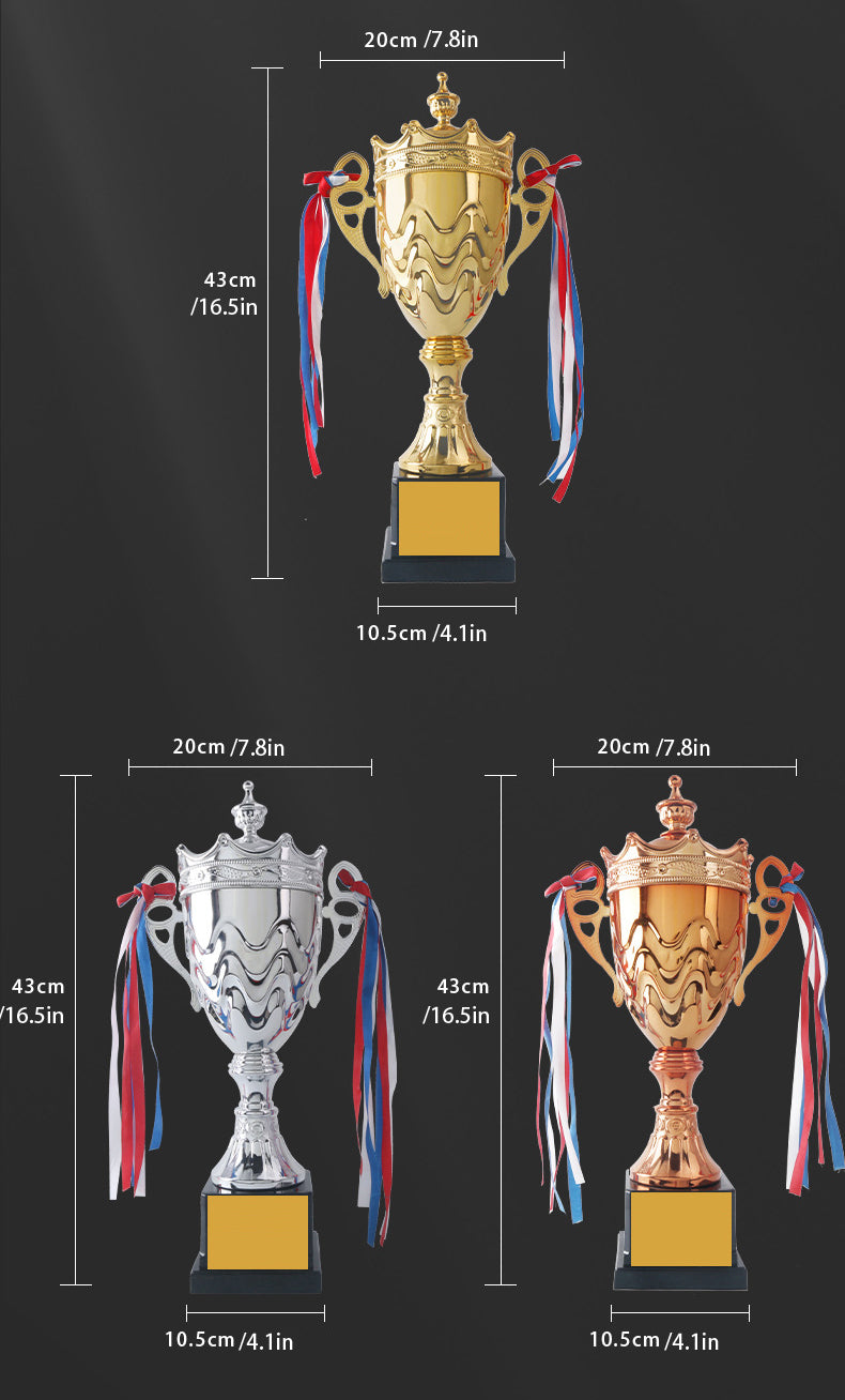 Metal trophy-1st 2nd 3rd place trophies Ⅰ