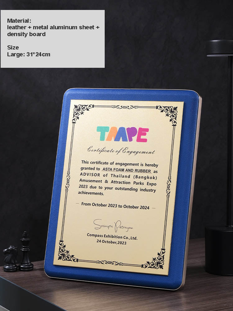 CUSTOM PLAQUES Ⅲ（Award Plaque, License Plaque, Authorization Plaque）