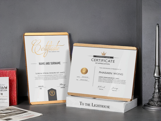 CUSTOM PLAQUES Ⅵ（Award Plaque, License Plaque, Authorization Plaque)